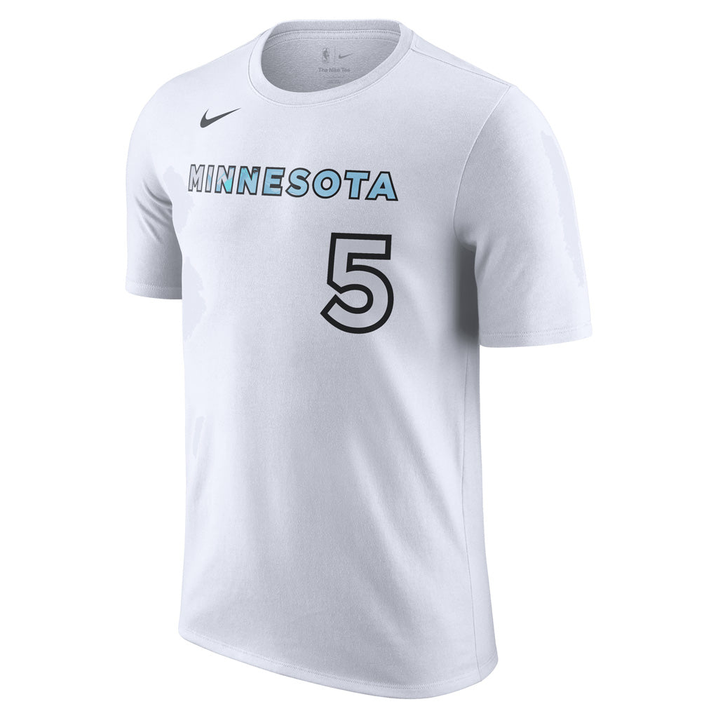NBA Minnesota Timberwolves Anthony Edwards City Edition 2025 Name & Number T-Shirt - White