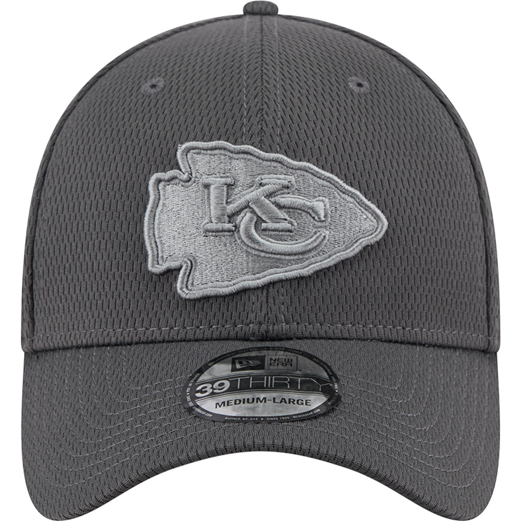 NFL Kansas City Chiefs New Era Tonal Graphite 39THIRTY Flex Fit Hat - Graphite