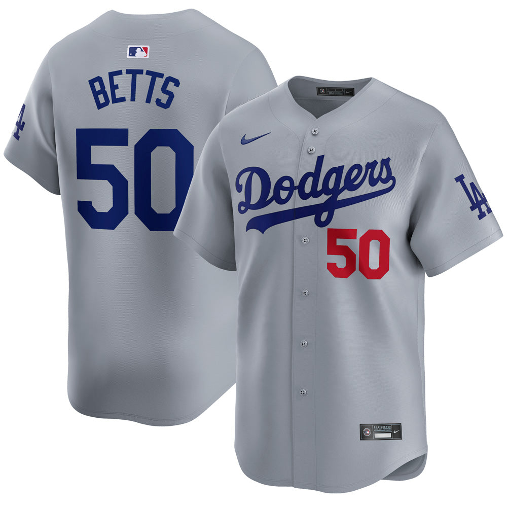 MLB Los Angeles Dodgers Mookie Betts Nike Road Limited Jersey