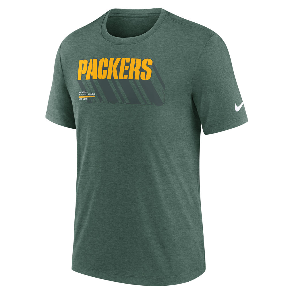 NFL Green Bay Packers Nike Script Trail Triblend T-Shirt - Green