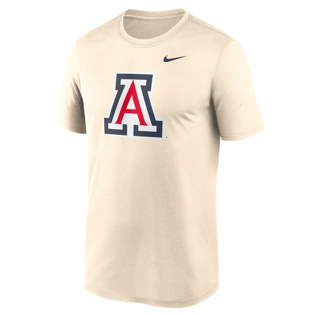 NCAA Arizona Wildcats Nike Legend Primary Logo T-Shirt - Natural