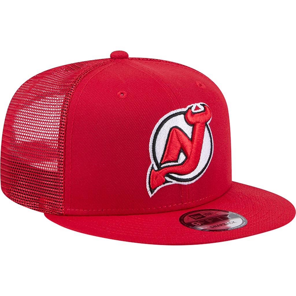 NHL New Jersey Devils New Era 9FIFTY Snapback Trucker Hat - Red