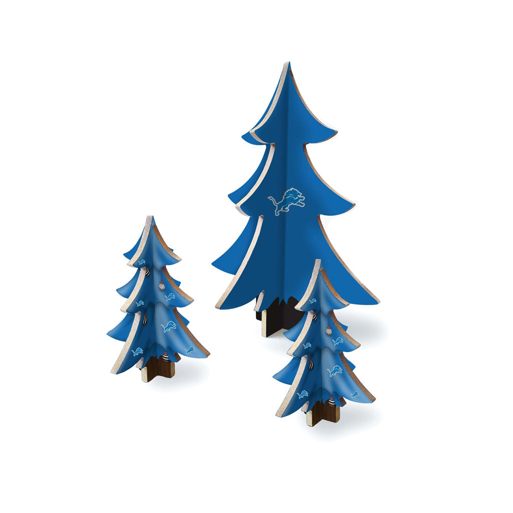 NFL Detroit Lions Fan Creations Desktop Tree Set