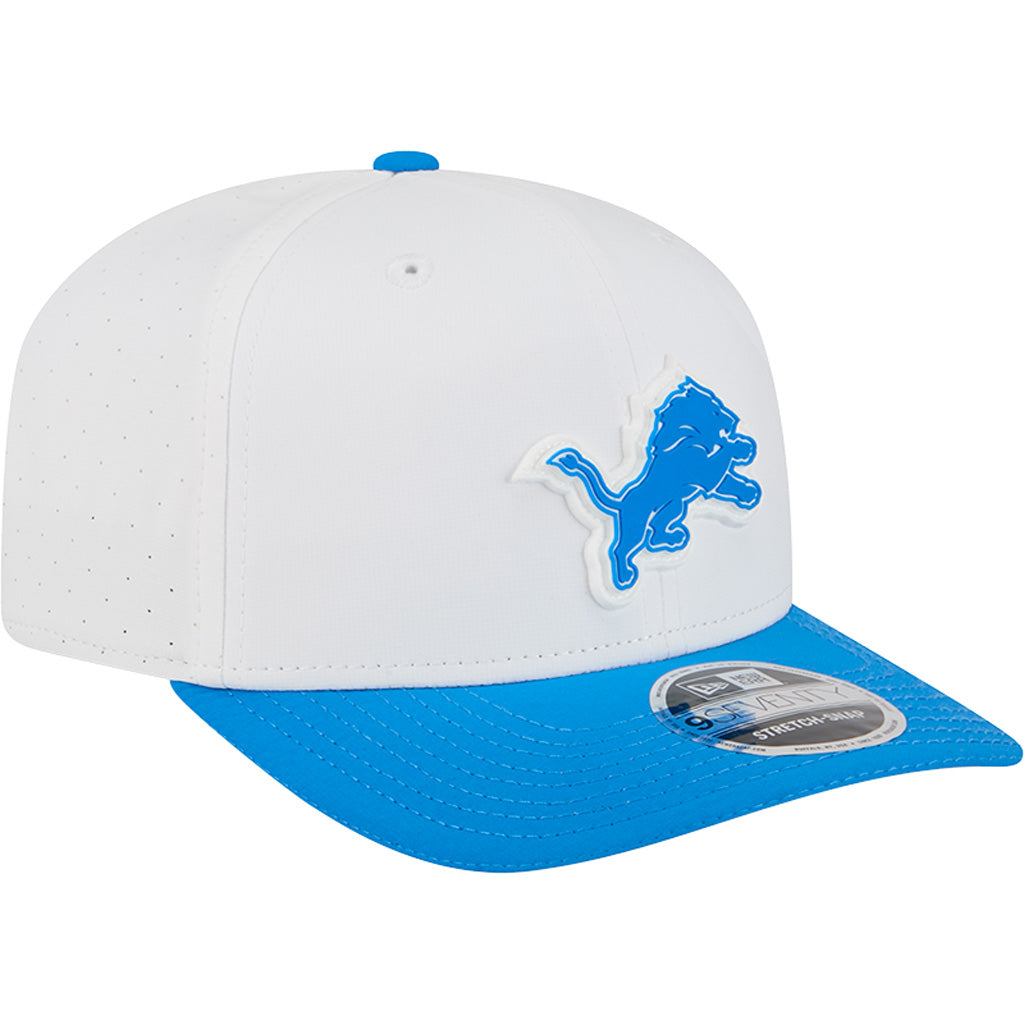 NFL Detroit Lions New Era 2025 Training 9SEVENTY Stretch-Snapback Hat - White