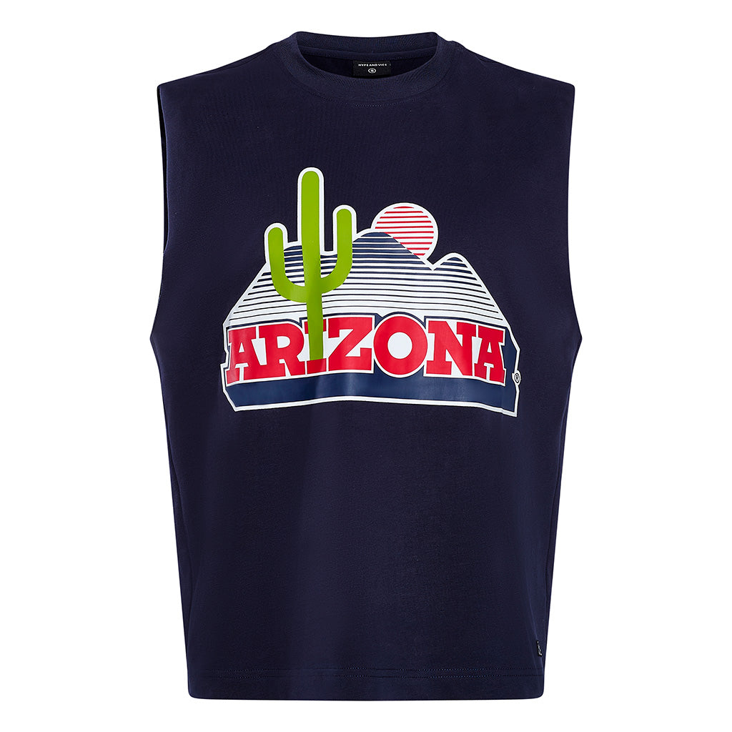 NCAA Arizona Wildcats Hype & Vice Cactus Premium Tank Top - Navy