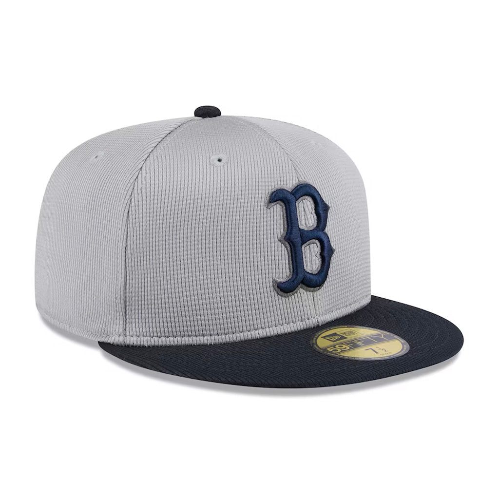 MLB Boston Red Sox New Era 2025 Graphite Batting Practice 59FIFTY Fitted Hat - Graphite