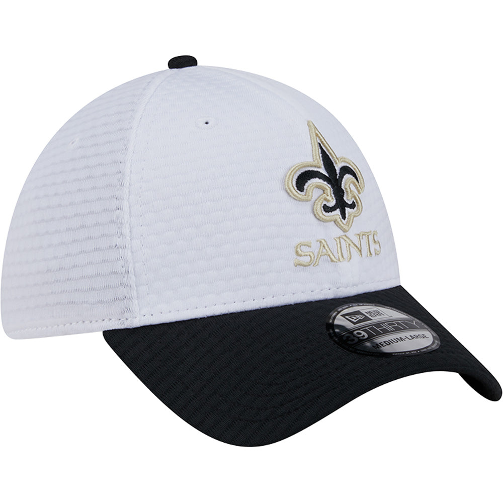 NFL New Orleans Saints New Era 2024 Training 39THIRTY Flex Fit Hat - White