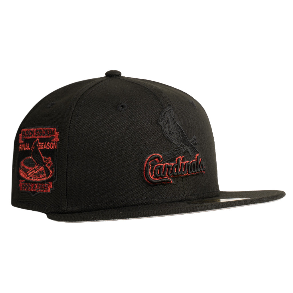 MLB St. Louis Cardinals New Era Blackbird 59FIFTY Fitted Hat - Black