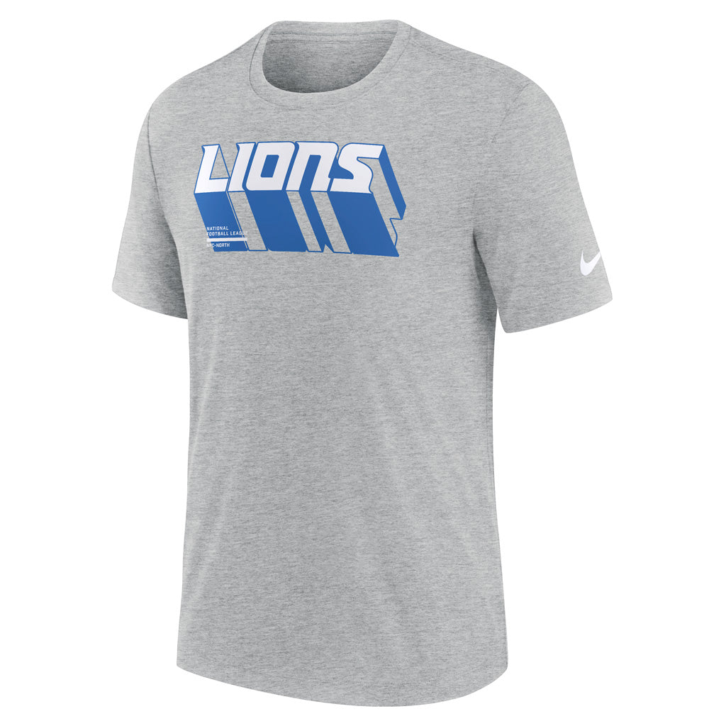 NFL Detroit Lions Nike Script Trail Triblend T-Shirt - Gray