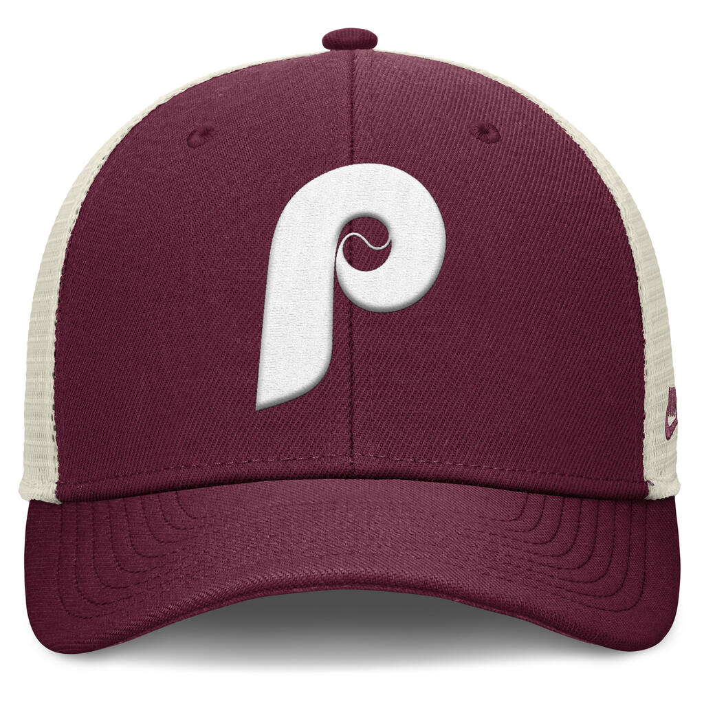 MLB Philadelphia Phillies Nike Cooperstown Trucker Snapback Hat - Maroon