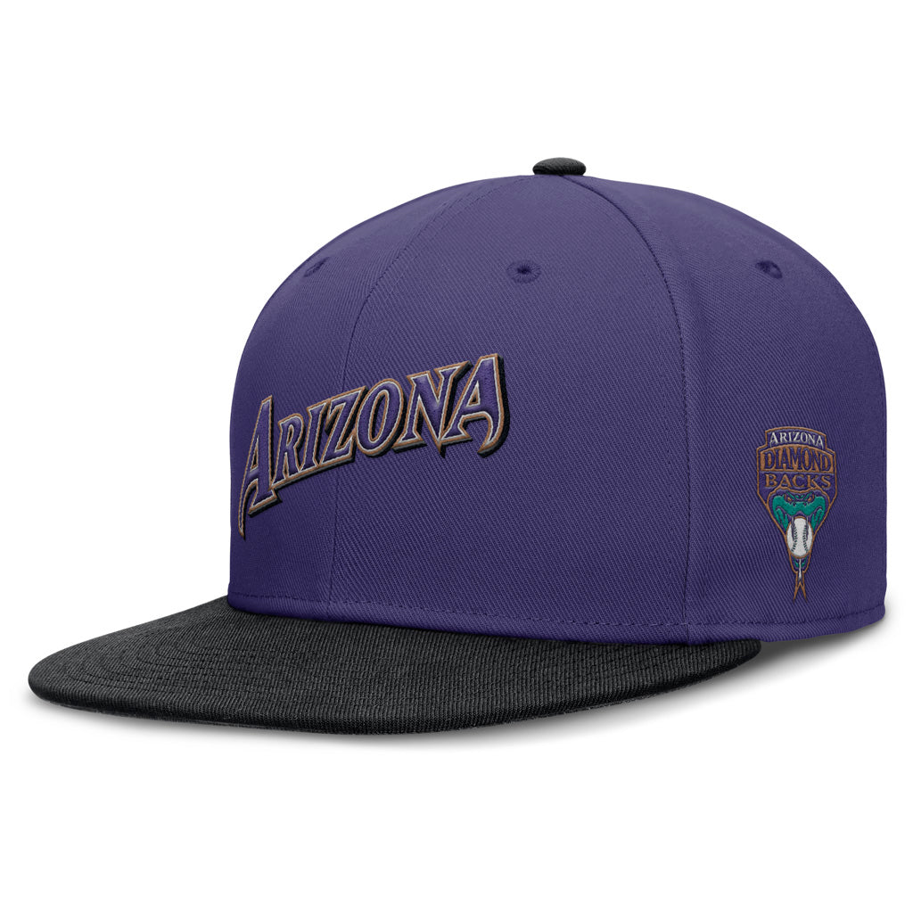 MLB Arizona Diamondbacks Nike Two-Tone Cooperstown Fitted Hat - Purple