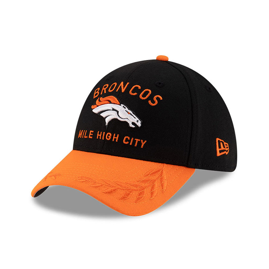 NFL Denver Broncos New Era 2025 Draft 39THIRTY Flex Fit Hat - Black