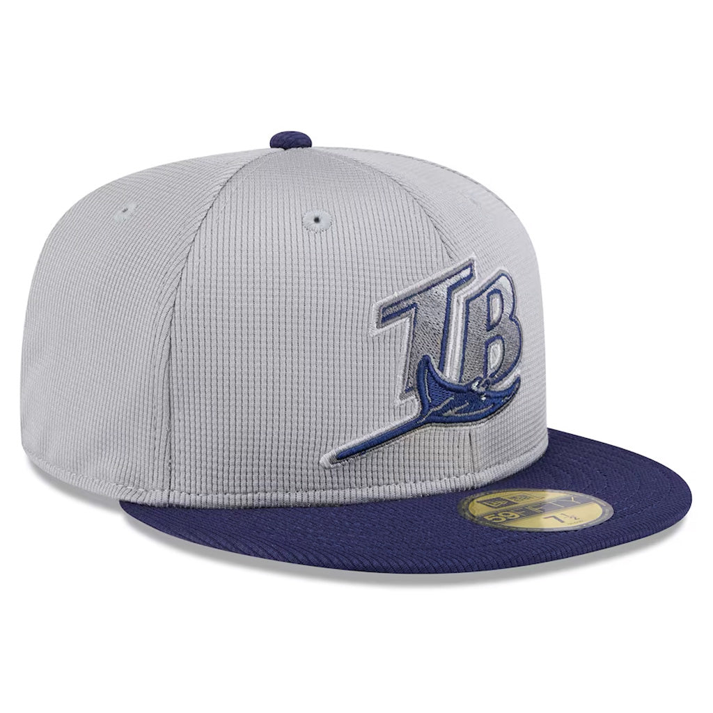 MLB Tampa Bay Rays New Era 2025 Graphite Batting Practice 59FIFTY Fitted Hat - Graphite