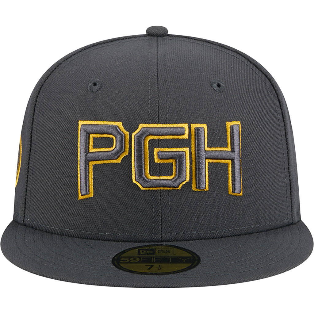 MLB Pittsburgh Pirates New Era City Connect Fan Pack 59FIFTY Fitted Hat - Charcoal