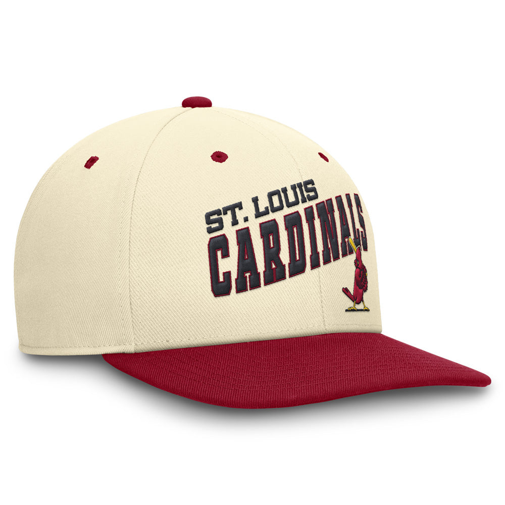 MLB St. Louis Cardinals Nike Cooperstown Wave Snapback Hat - Cream