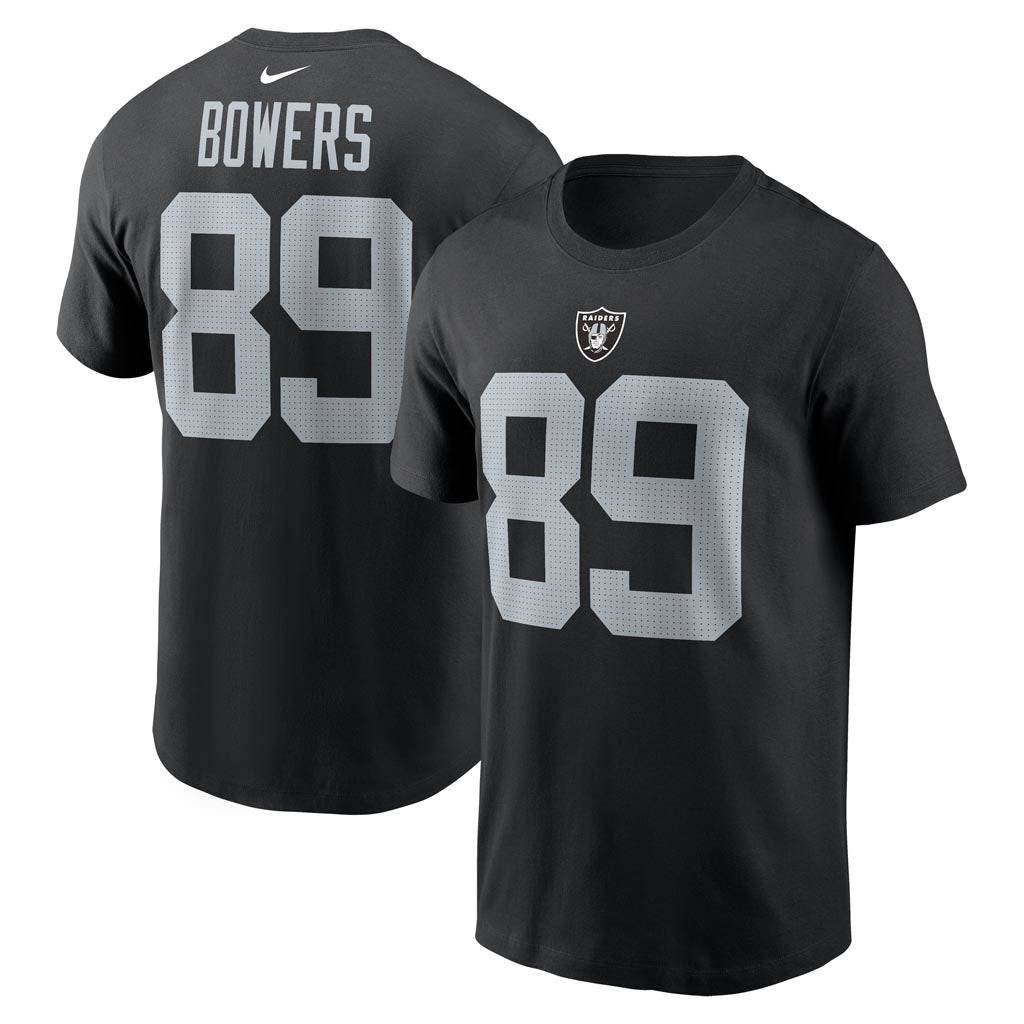NFL Las Vegas Raiders Brock Bowers Nike Name & Number T-Shirt - Black
