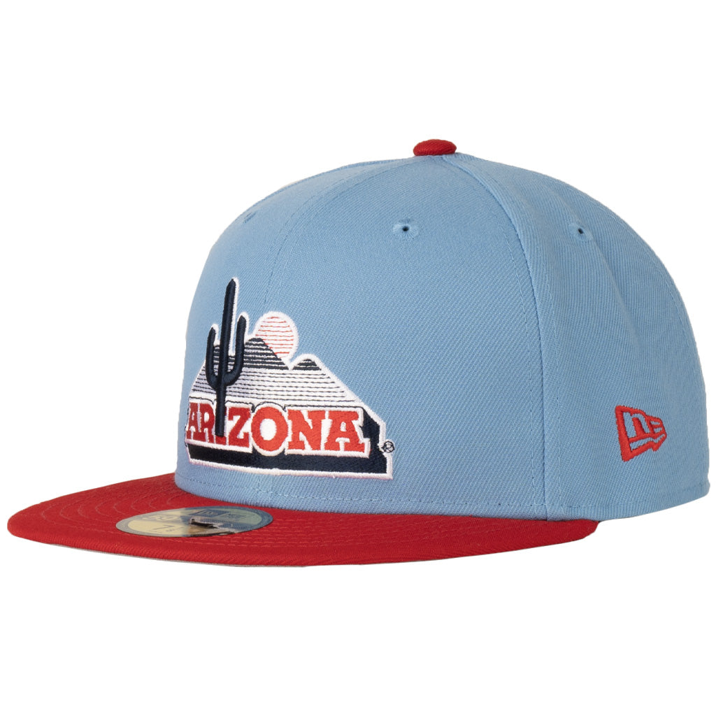 NCAA Arizona Wildcats New Era Two-Tone Vault Baseball Jersey Hook 59FIFTY Fitted Hat - Blue