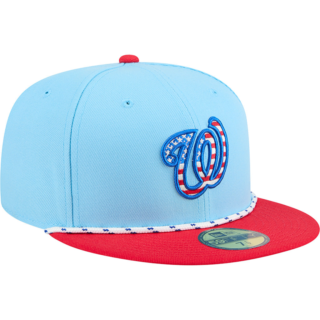 MLB Washington Nationals New Era 2025 4th of July 59FIFTY Fitted Hat - Blue