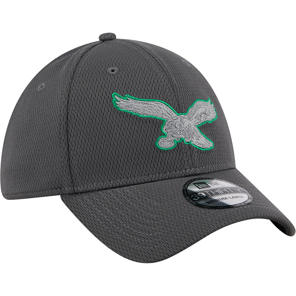 NFL Philadelphia Eagles New Era Tonal Graphite 39THIRTY Flex Fit Hat - Graphite