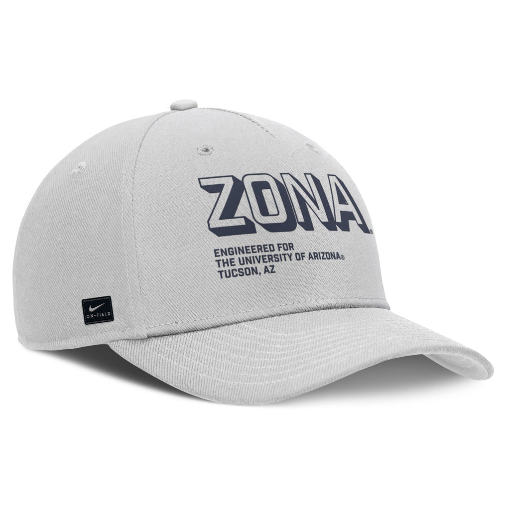 NCAA Arizona Wildcats Nike ZONA Script Structured Snapback - Gray