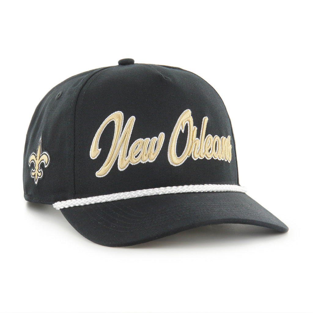 NFL New Orleans Saints '47 Overhand Hitch Snapback Hat - Black