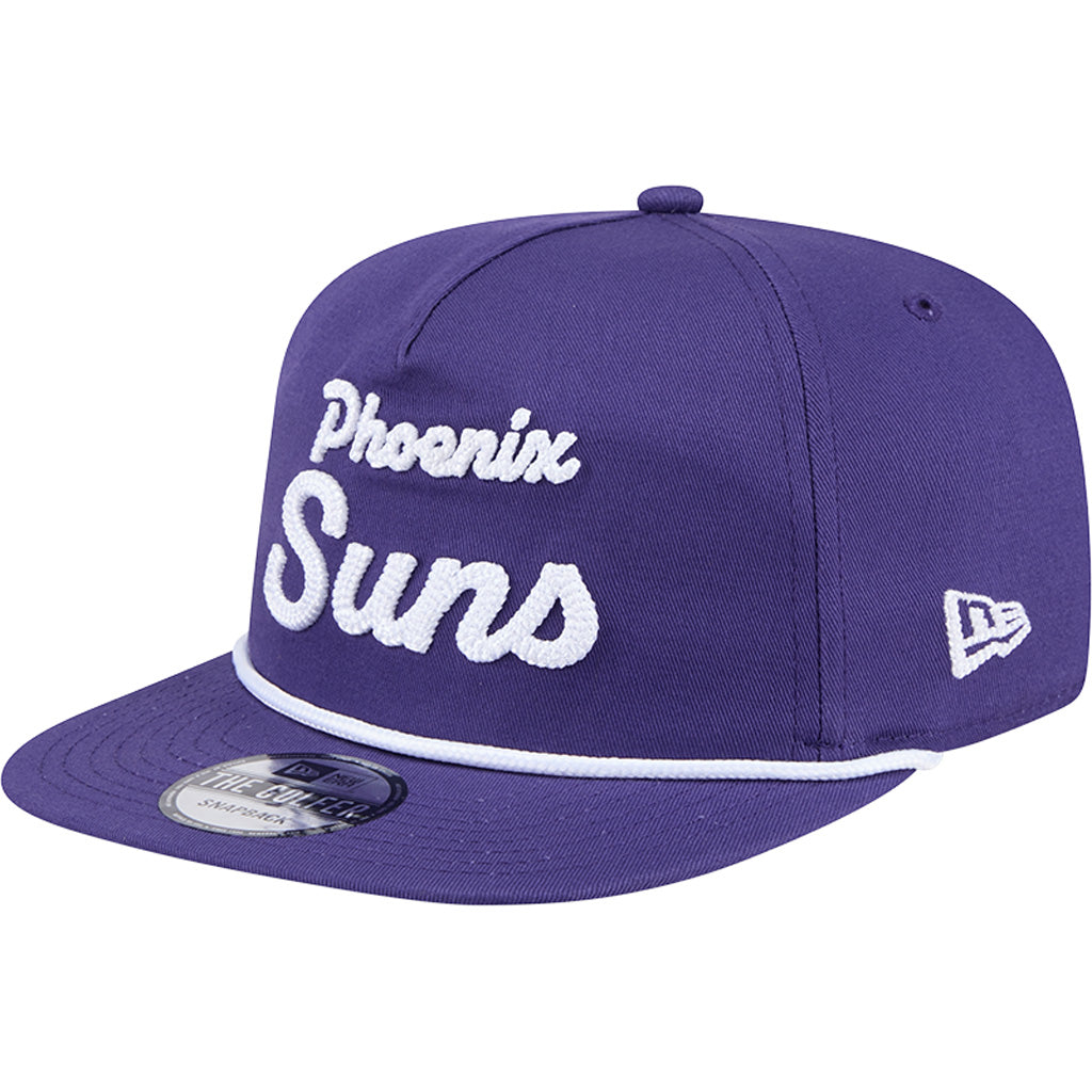NBA Phoenix Suns New Era Team Text Golfer Snapback Hat - Purple