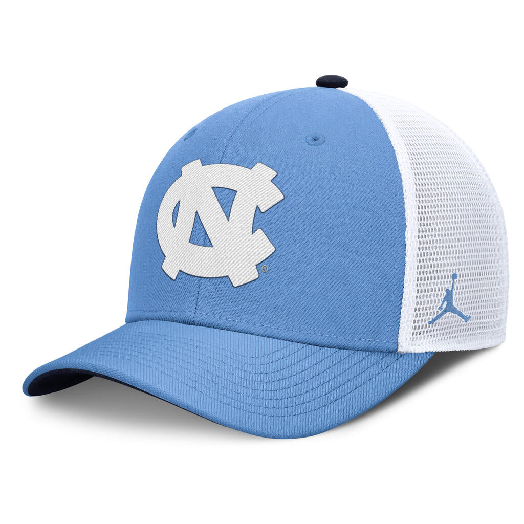 NCAA North Carolina Tar Heels Nike Primetime Trucker Snapback Hat - Blue