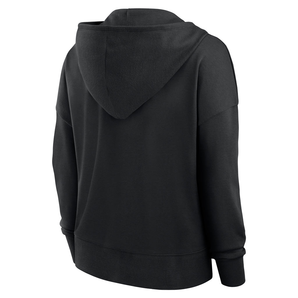 NFL Las Vegas Raiders Women's Fanatics Blitz Left Lace Up Hoodie