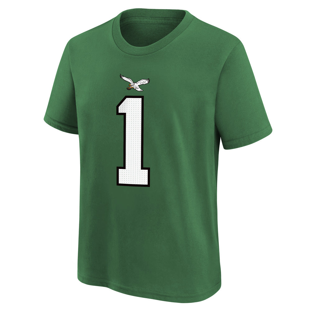 NFL Philadelphia Eagles Jalen Hurts Youth Nike Name & Number T-Shirt - Green