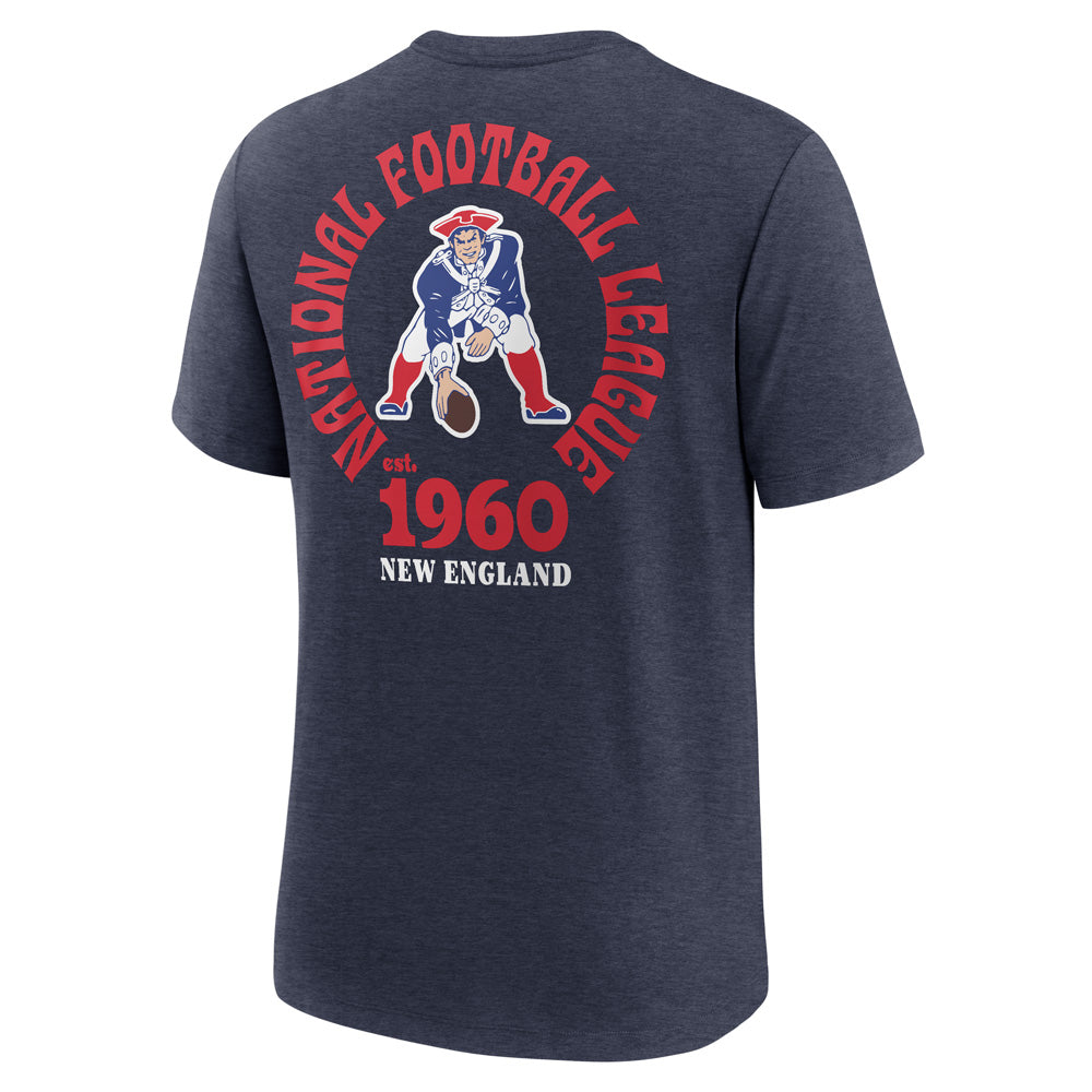 NFL New England Patriots Nike 2-Hit Tri-Blend T-Shirt - Navy