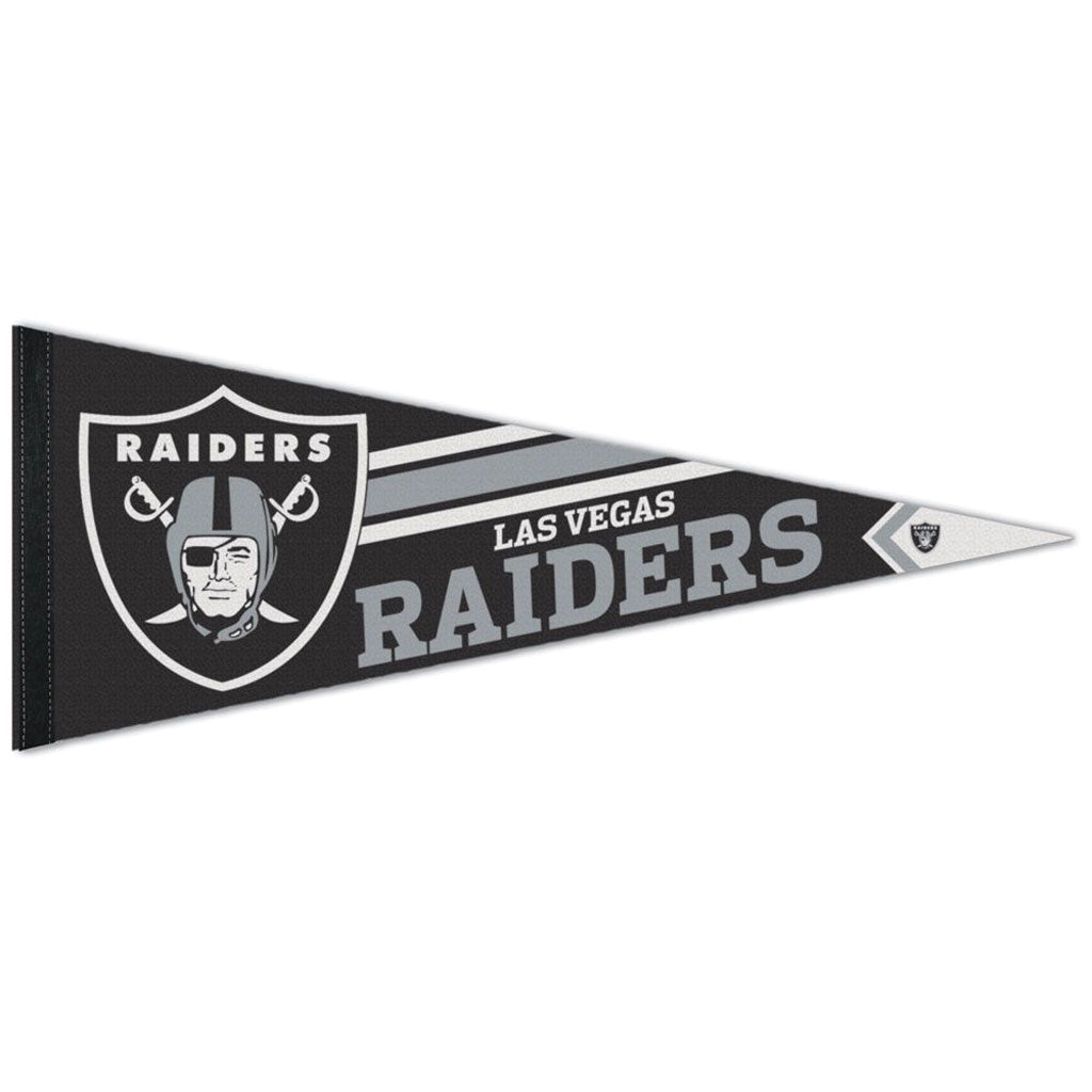 NFL Las Vegas Raiders WinCraft Stripe Premium Pennant - Black