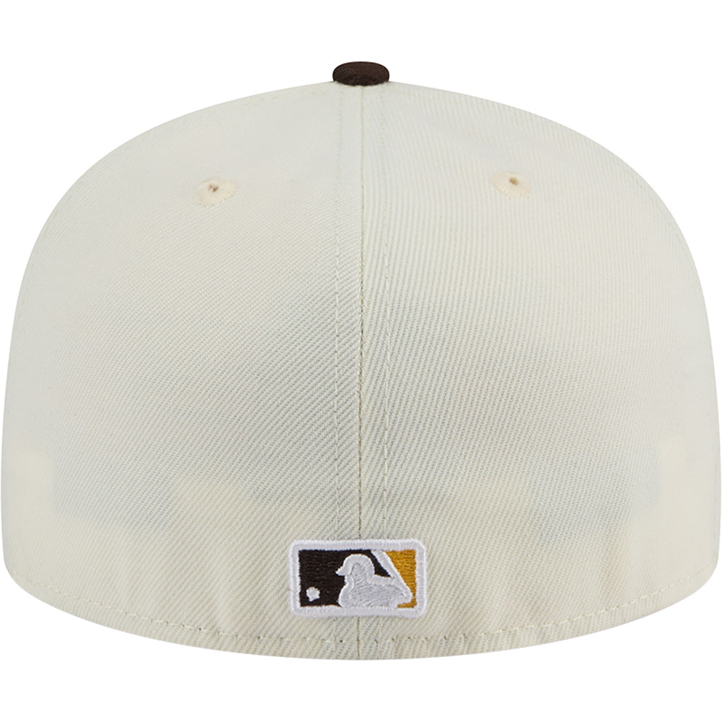 MLB San Diego Padres New Era Two-Tone Chrome OTC 59FIFTY Fitted Hat - Chrome