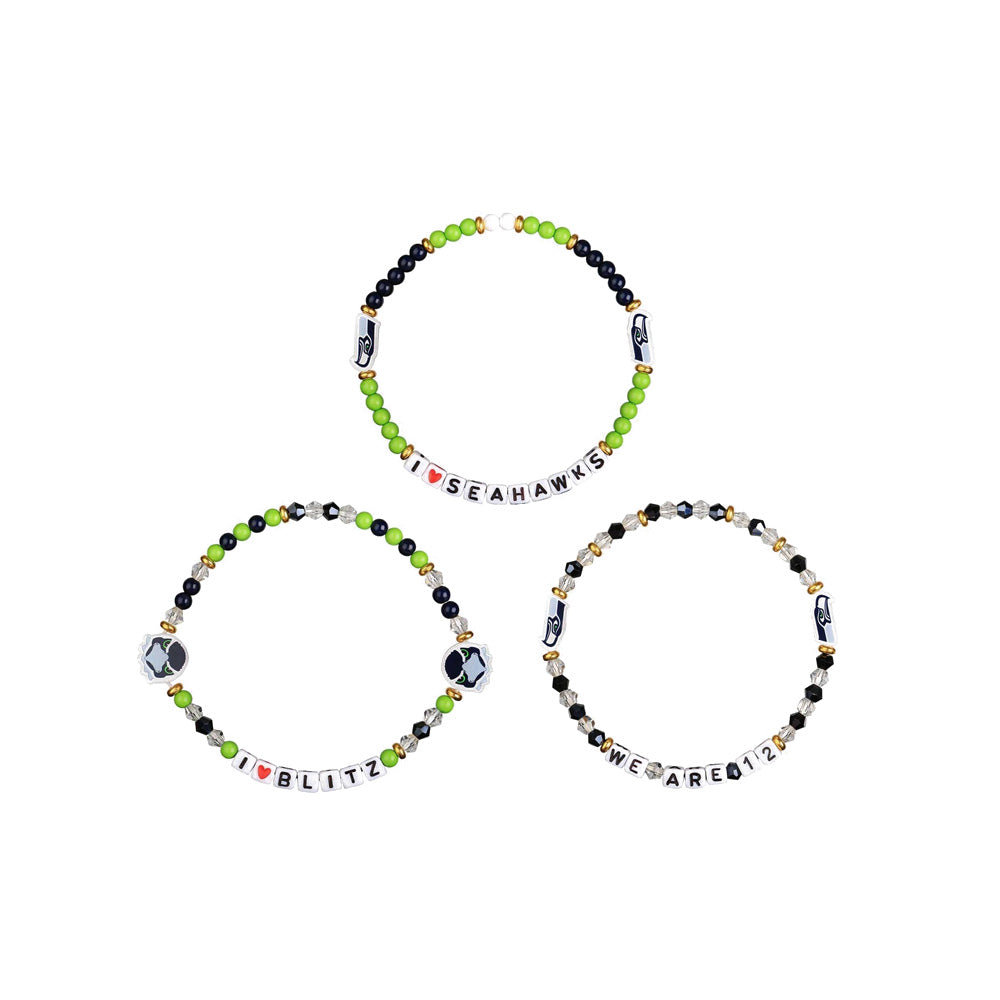 NFL Seattle Seahawks FOCO 3-Pack Friendship Bracelet
