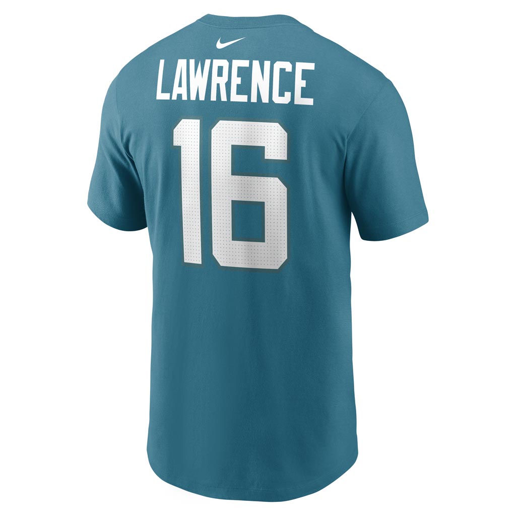 NFL Jacksonville Jaguars Trevor Lawrence Nike Name & Number T-Shirt - Teal