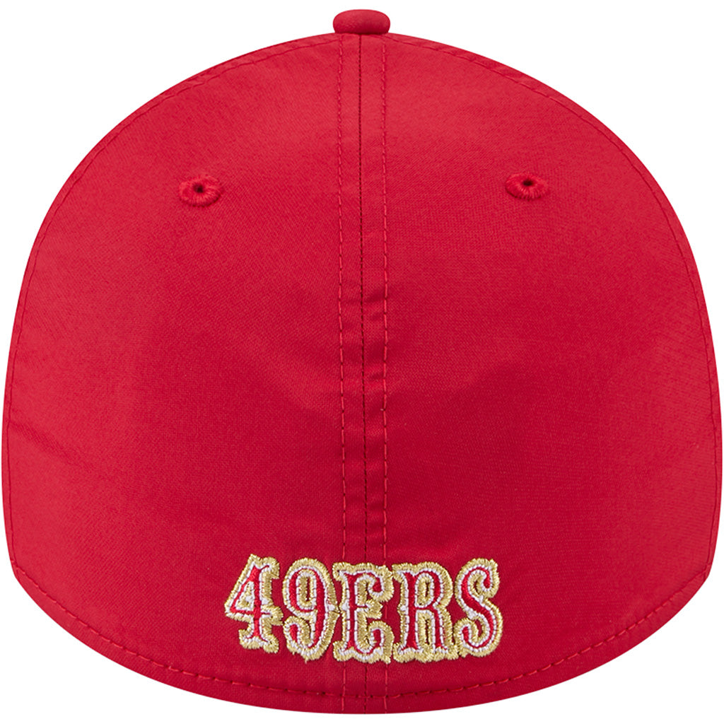 NFL San Francisco 49ers New Era Mid Perf 39THIRTY Flex Fit Hat - Red