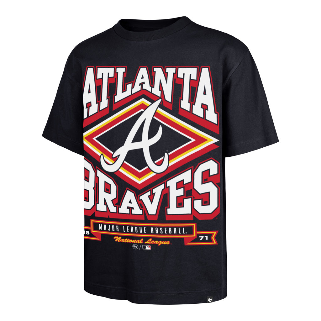 MLB Atlanta Braves '47 Heater Foundation T-Shirt - Navy