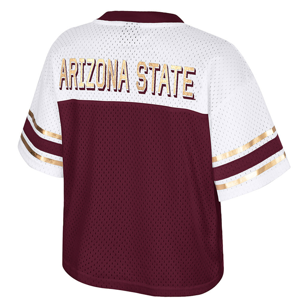 NCAA Arizona State Sun Devils Women's Colosseum Posh Jersey Top - Maroon