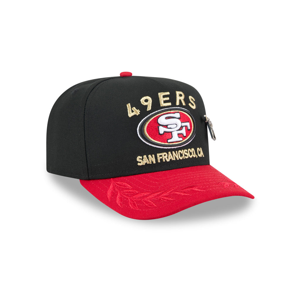 NFL San Francisco 49ers New Era 2025 Draft 59FIFTY A-Frame Fitted Hat - Black