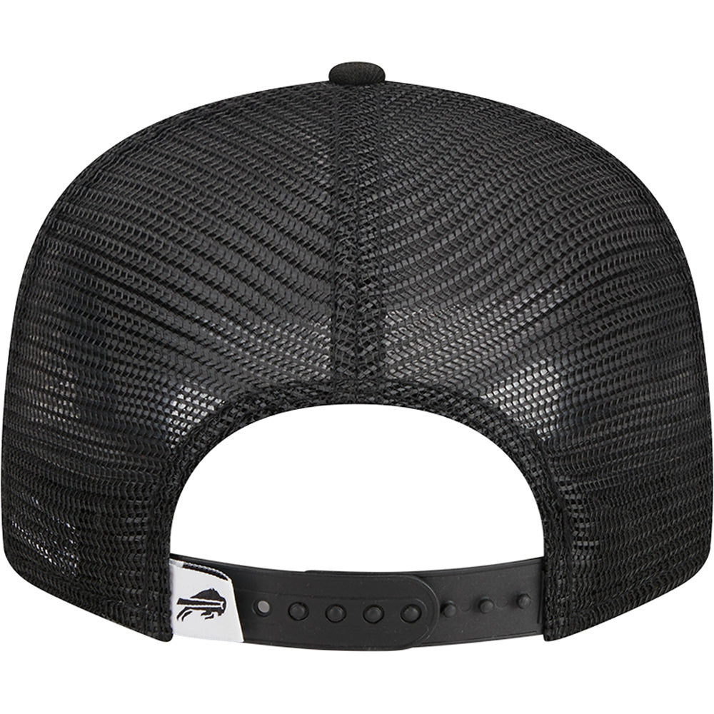 NFL Buffalo Bills New Era Black & White 9FIFTY Snapback Trucker Hat - Black