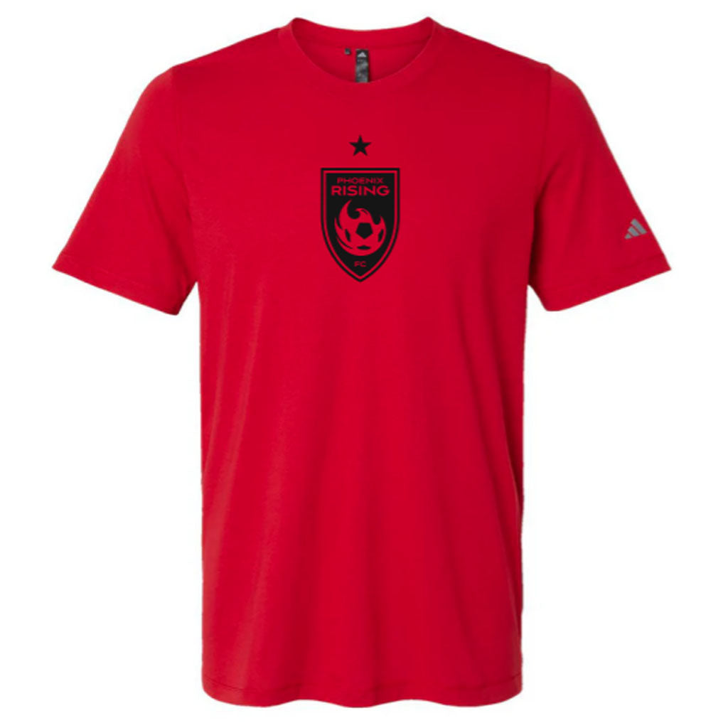 Phoenix Rising adidas Black Shield Black Star Blended T-Shirt - Red