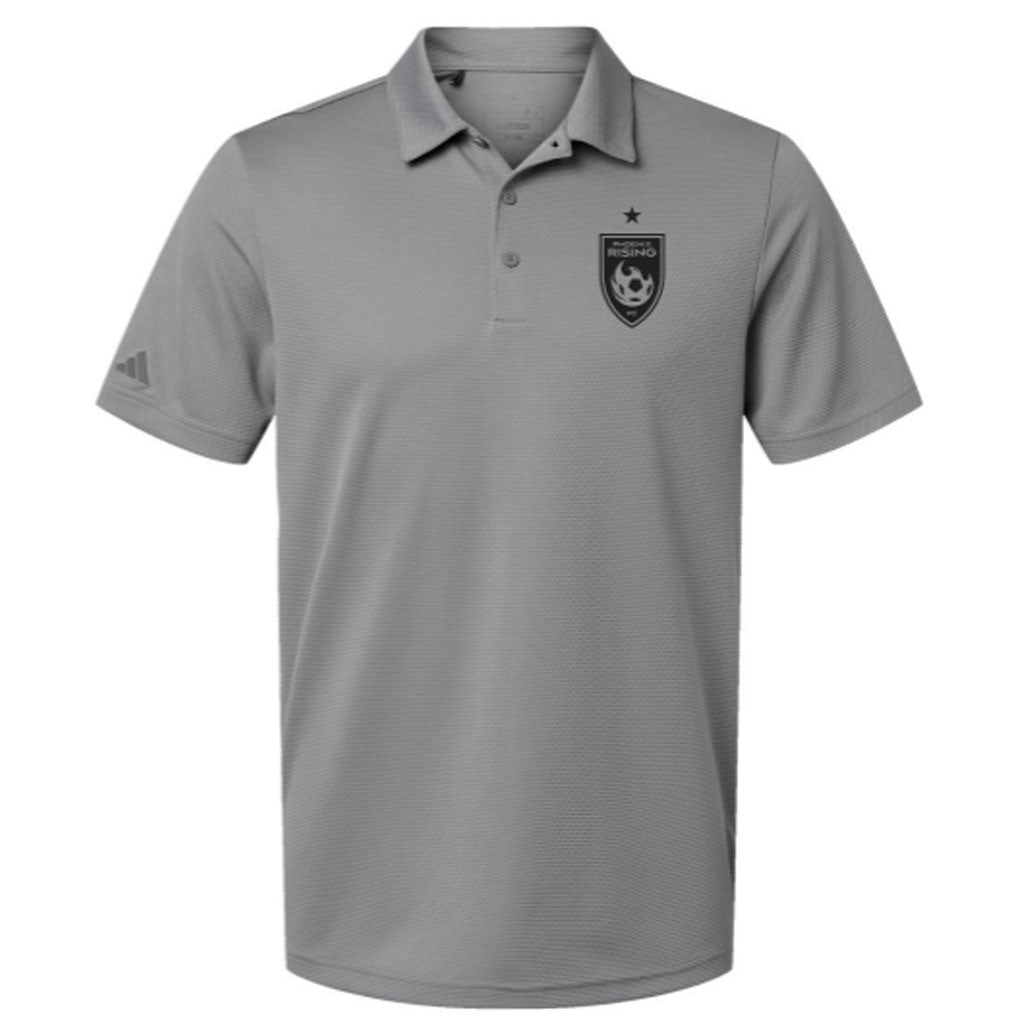 Phoenix Rising adidas Black Shield Black Star Pique Polo - Gray