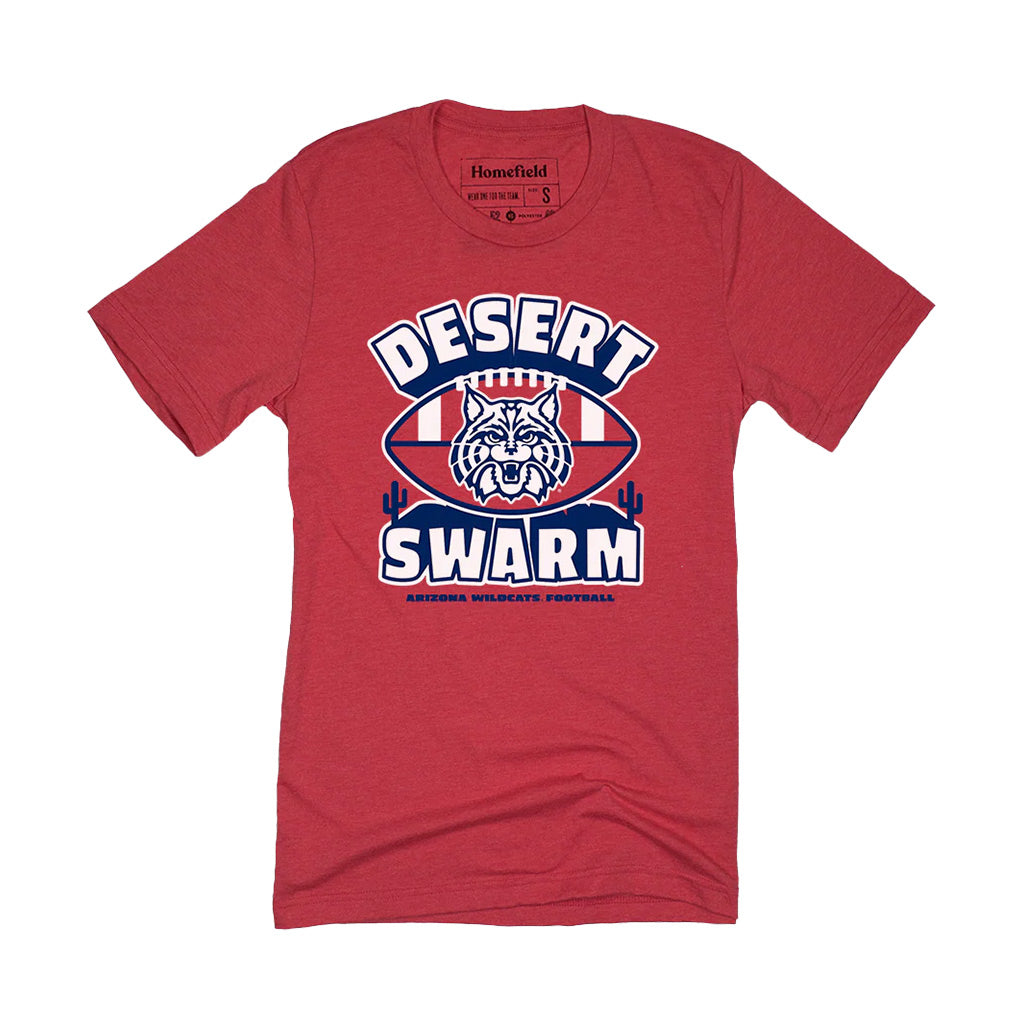 NCAA Arizona Wildcats Homefield Apparel Retro Desert Swarm Football T-Shirt - Red