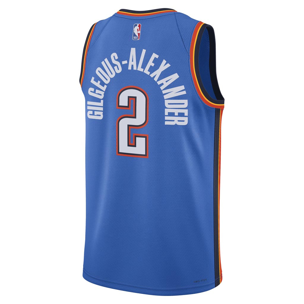 NBA Oklahoma City Thunder Shai Gilgeous-Alexander Nike Icon Swingman Jersey - Blue