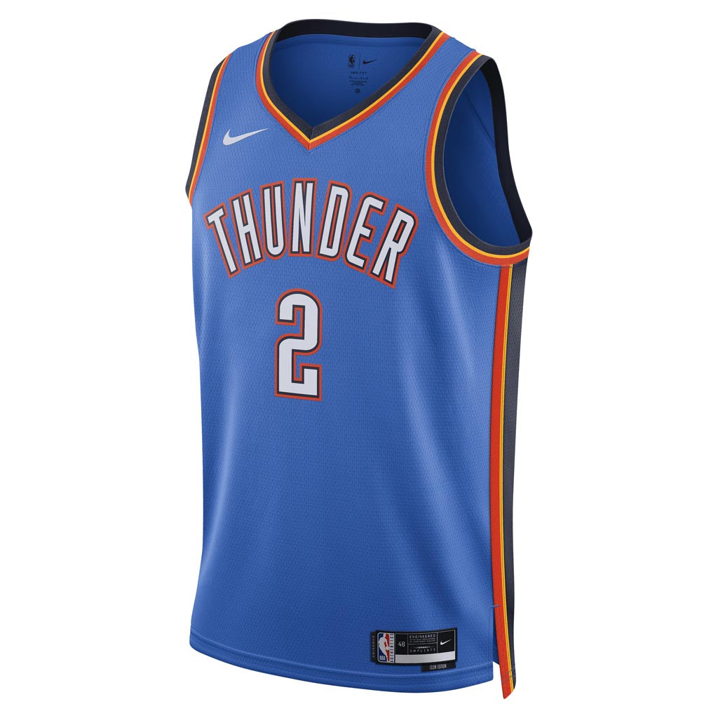 NBA Oklahoma City Thunder Shai Gilgeous-Alexander Nike Icon Swingman Jersey - Blue