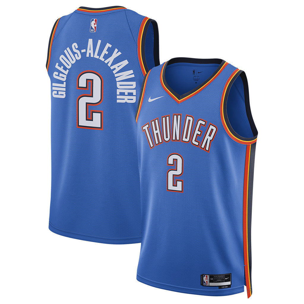 NBA Oklahoma City Thunder Shai Gilgeous-Alexander Nike Icon Swingman Jersey - Blue