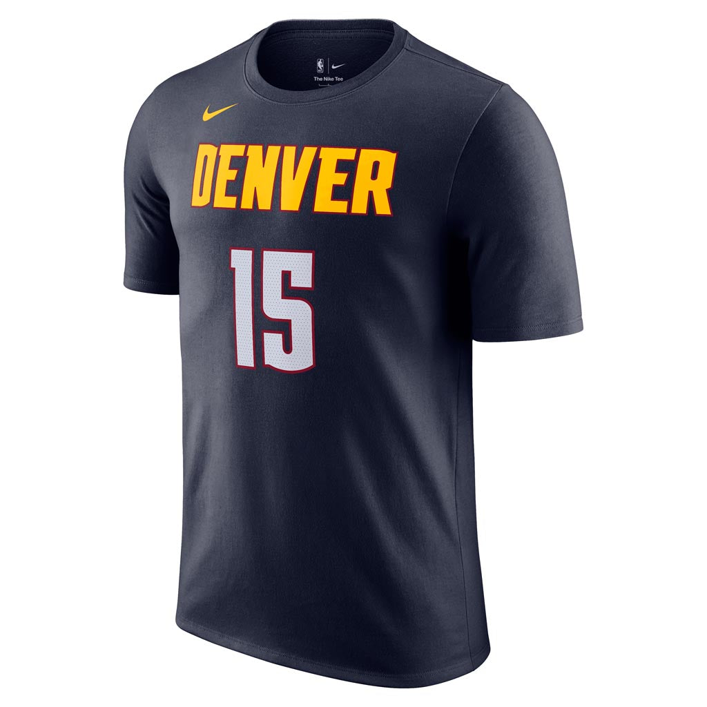 NBA Denver Nuggets Nikola Jokic Nike Icon Name & Number T-Shirt - Navy