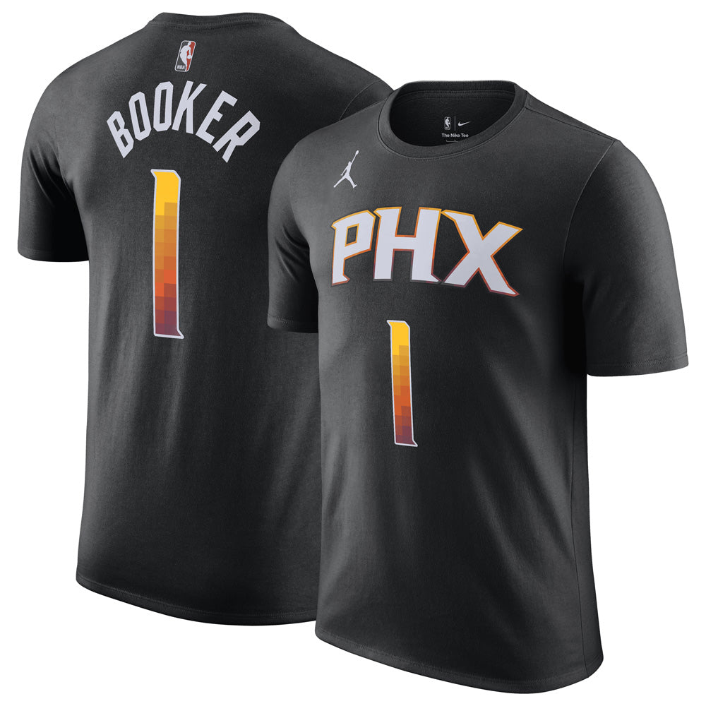 NBA Phoenix Suns Devin Booker Jordan &#39;22 Statement Name &amp; Number Tee