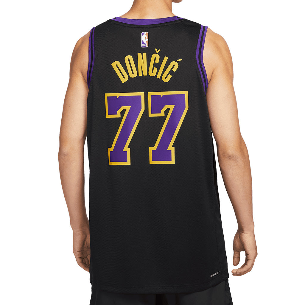NBA Los Angeles Lakers Luka Dončić Nike 2025-26 City Edition Swingman Jersey - Black