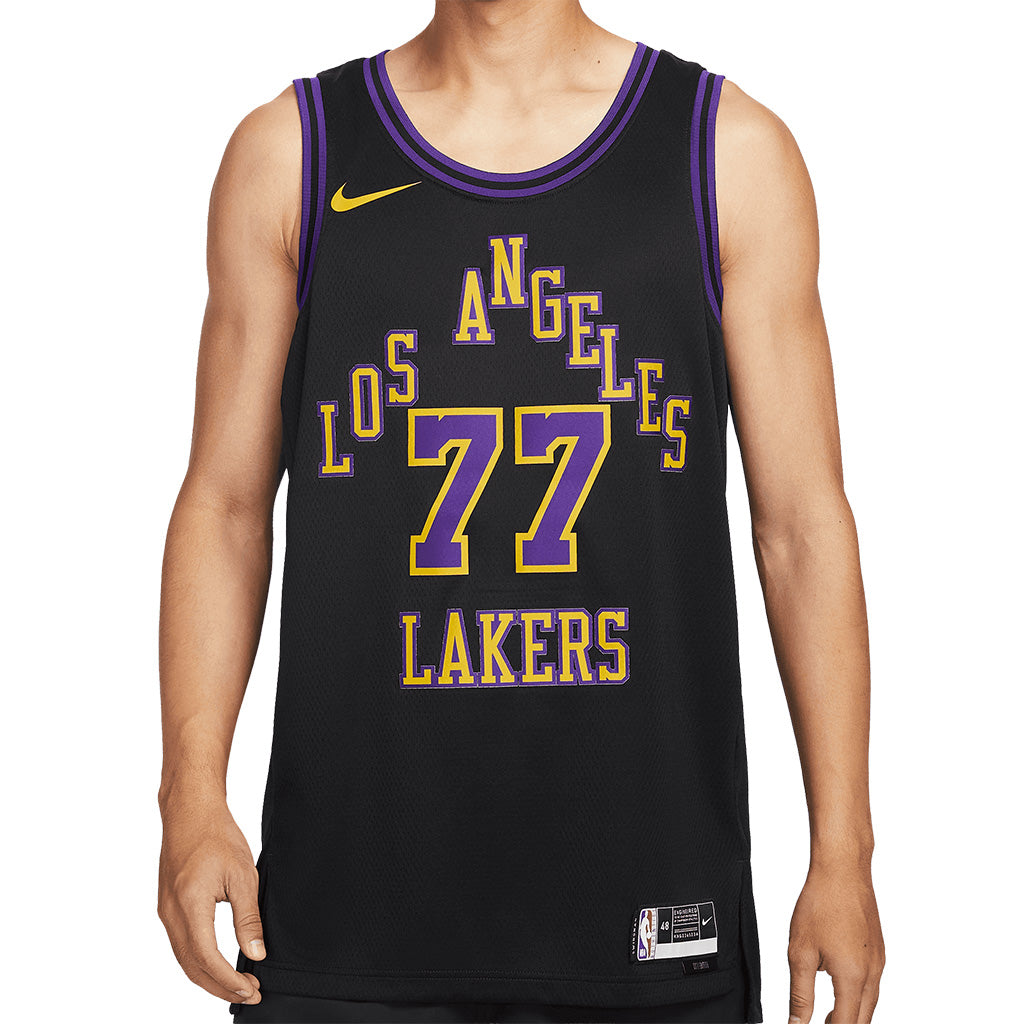 NBA Los Angeles Lakers Luka Dončić Nike 2025-26 City Edition Swingman Jersey - Black