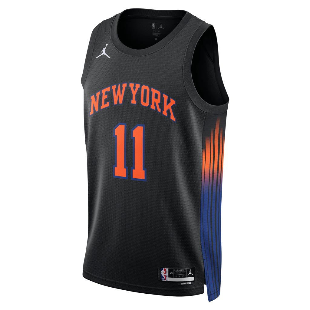 NBA New York Knicks Jalen Brunson Jordan 2025-26 Statement Swingman Jersey - Black